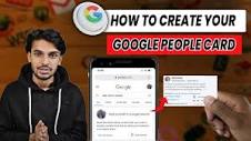 Add Me To Search: How To Create Your Google People Card - YouTube