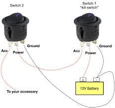 Rocker switches provide a visually pleasing way to switch on and off your electrical circuits. On Off Switch Led Rocker Switch Wiring Diagrams Oznium