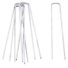 Buy products such as expert gardener heavy duty landscape pins, 4 x 1, silver, metal at walmart and save. 6inch Galvanized Garden Stakes Landscape Staples Metal Garden Stakes For Landscape Fabric Weed Barrier Seed Blanket Drip Line Garden Stakes Aliexpress
