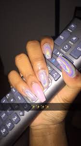 Acrylic Black And Gray Nails Pin On Makeup Nails