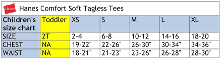 hanes comfortsoft t shirts size chart hanes heavyweight