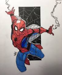 Dessiner une maison, un animal, une voiture ou un paysage. Spider Man Homecoming Spiderman Drawing Spiderman Art Marvel Spiderman