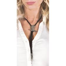 Cravate western avec fermeture à crochet réglable. Collier Cravate Western Santiag