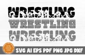 Download Wrestling Word Svg Cut File Graphic By Vectorcreationstudio Creative Fabrica
