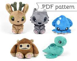 Cryptid Animal Sewing Plush Pdf Pattern Bundle Bigfoot Yeti Etsy In 2021 Sewing Stuffed Animals Sewing Projects Plushie Patterns