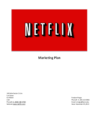 Netflix Marketing Plan