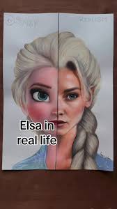 Drawing Elsa as a Real Human