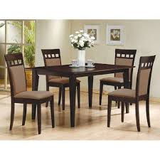 5 Pc Espresso Brown 4 Person Table And Chairs Dining Dinette Beige Chair 150235 To View Fu Dining Room Sets Dining Table Setting Dining Furniture Makeover