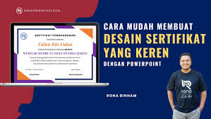 Sertifikat memiliki ukuran dan desain grafis yang berbeda beda. Cara Mudah Membuat Desain Sertifikat Yang Keren Di Powerpoint Rona Presentasi