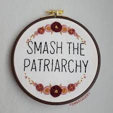 Didi ko history padha do. Wanddeko Smash The Patriarchy Ein Designerstuck Von Fembroidery Bei Dawanda Handstickerei Ideen Sticken Handstickerei