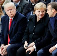 Chinese president xi jinping, french president emmanuel macron, and german chancellor angela merkel at a 2019 meeting in paris. Diplomatie Merkel Und Macron Warnen Vor Nationalismus A La Trump Welt