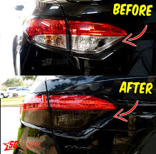 2020 Corolla Sedan Taillight Tint Overlays For White Clear Area Shinegraffix Com