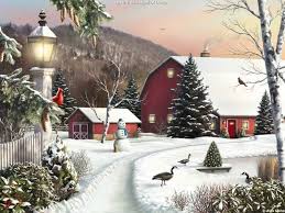 Preview Winter Show Wallpapers Wallpaper Download Christmas Scenes Christmas Paintings Christmas Pictures