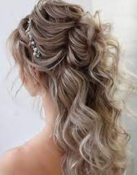 22 Half Up Wedding Hairstyles For 2020 Kiss The Bride Magazine Half Up Wedding Hair Wedding Hairstyles For Long Hair Hair Styles