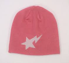 Rare Og Bapesta Pink Beanie Skull Cap Nigo Star Pharrell Bape Bathing Ape Pink Beanies Skull Cap Beanie