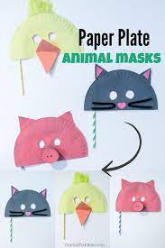 Personalize your cloth face mask with photos, text, and backgrounds. Easy Paper Plate Animal Masks Crafts 4 Toddlers