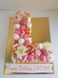 Letter L Cake Cake Lettering Alphabet Cake 15th Birthday Cakes