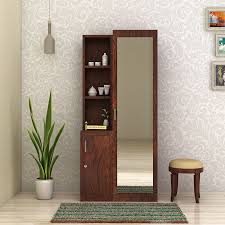 Buy Sharon Dressing Table Walnut Finish Online In India Wooden Street Modern Dressing Table Designs Dressing Table Design Furniture Dressing Table