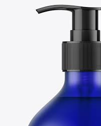 Download Frost Blue Liquid Soap Bottle With Pump Mockup In Bottle Mockups On Yellow Images Object Mockups PSD Mockup Templates