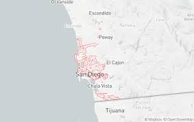 San diego county map shows the county boundaries, county seat, major cities, highways, roads, rail network and point of interest. 2