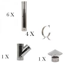 Dedeman Cos De Fum Din Inox Izolat Sistem Complet D 130 180 Mm H 6 5 M Dedicat Planurilor Tale