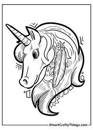 Cute mermaid unicorn breathing beneath the water Unicorn Coloring Pages 50 Magical Unique Designs 2021