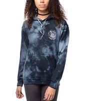 Black And White Tie Dye Hoodie Dark Seas Forbidden Black Tie Dye Hoodie Zumiez Tie Dye Hoodie Tie Dye Outfits Black Tie Dye