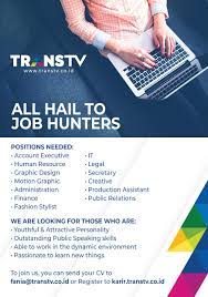 Adapun posisi yang tersedia dan kualifikasi yang dibutuhkan perusahaan ini. Lowongan Kerja Trans Tv Temukan Lowongan Kerja