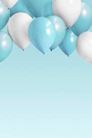 Personalized products require 4 days of processing before shipping. Download Premium Illustration Of Pastel Blue Balloons Banner Mockup 1224740 Blue Balloons Birthday Background Design Pastel Blue