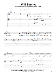 Maybe you would like to learn more about one of these? I Will Survive Noten Gloria Gaynor Gitarre Tabulatur Solo
