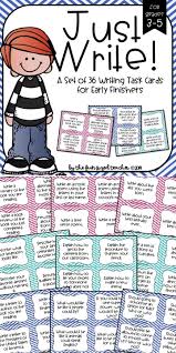 These can be used for morning work, whole class review, centers, early finishers, small group instruction, and tutoring! 36 Writing Task Cards For Early Finishers In Grades 3 5 Perfect For The Entire Year Writing Task Cards Writing Tasks Task Cards