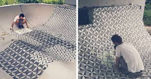 We have what you need to complete your look. I Spray Paint Floors Of Abandoned Places With Colorful Tile Patterns Bored Panda