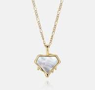 Fluid White Fritillaria Diamond Necklace
