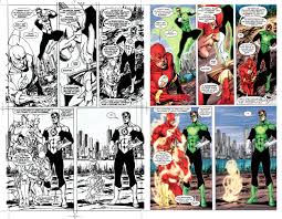 Cover or title page design background vector. Comic Book Coloring Then And Now