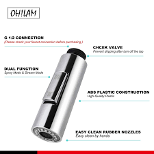 After losing them, you will have just one option to buy their replacements, which means a loss of money. 2 Functions Kitchen Sink Faucet Tap Sprayer Head Kitchen Sink Faucet Aerator Nozzle Replacement Part Pull Down Faucet Spray Head Best Deal E27f11 Goteborgsaventyrscenter