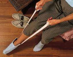 Flexible Deluxe Sock Aid Reduces Bending For Users With Arthritis Total Hip Replacements