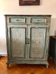 Yenilenmis Antik Yesil Muhtesem Konsol Konsol Mobilya Ahsap Projeleri