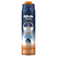 Gillette Fusion Proglide Sensitive 2 In 1 Shave Gel Ocean Breeze 6 Oz Shave Gel Gillette Fusion Gel
