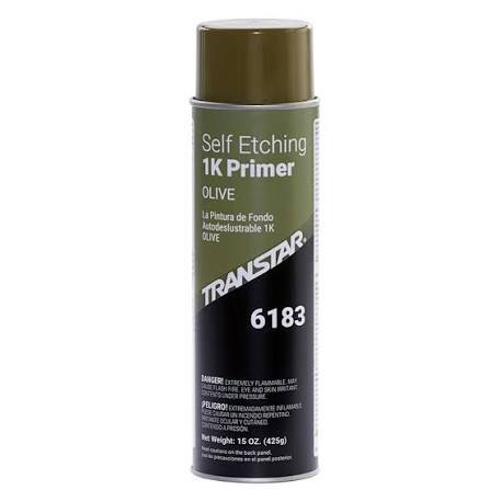Genesis Auto Body Supply - Transtar Self Etching 1K Primer - Olive 20 Oz.  Aerosol - 6183