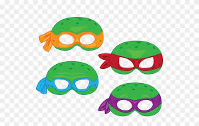 Super hero mask template printable. Ninja Turtles Mask Clipart By Darkadathea Superhero Mask Template Printables Free Transparent Png Clipart Images Download