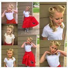 The sock bun is a fun new trend going around that will never go out of style. Sock Hop Hairstyles Girls 1950 S Style For Kids Or Adults Her Sock Hop Dance Was A Success Go To Insta Hair Styles Little Girl Hairstyles Kids Hairstyles