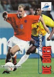 The netherlands coach gave his reaction after his side bowed out at the hands of the czech de boer's dutch disappointment. Card 49 Ronald De Boer Panini Fifa World Cup France 1998 Trading Cards Laststicker Com