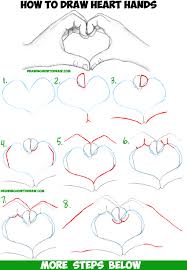 Replicate that shape on your paper, completely ignoring. How To Draw Heart Hands In Easy To Follow Step By Step Drawing Tutorial For Beginners And Intermediates How To Draw Step By Step Drawing Tutorials