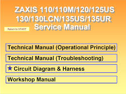 Hitachi Zx110 Zx120 Zx125us Zx130 Zx130h Zx130lcn Zx1 Myservicemanuals
