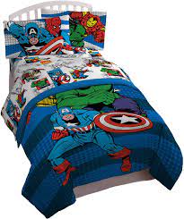 Before purchasing, please check the size, color and product related parameters. Amazon Com Jay Franco Comics Avengers Good Guys 4 Piece Twin Bed Set Offical Marvel Product Home Kitchen