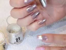 to apply chrome mirror nail powder