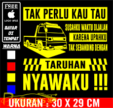 Toyota kijang grand extra famous kijang. Stiker Mobil Stiker Tulisan Tak Perlu Tau Sengsaraku Di Jalan Lazada Indonesia