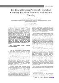 Mengemaskini rekod pembayaran bts & maintanance kilang. Pdf Re Design Business Process At Forwading Company Based On Enterprise Architecture Planning