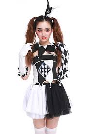 Black And White Clown Costume Black White Horror Clown Costume With Images Black And White Clown Black And White Costume Clown Costume