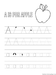 Get them started on a life of learning with these fun preschool tracing pages. A Letters Alphabet Coloring Pages Printable Alphabet Worksheets Free Printable Alphabet Worksheets Preschool Tracing